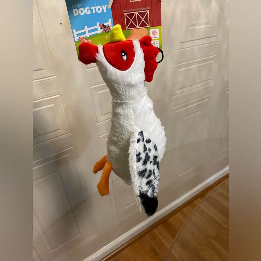 Brand New Pet Crash Dog Toy Clinkers And Squeaker 14”